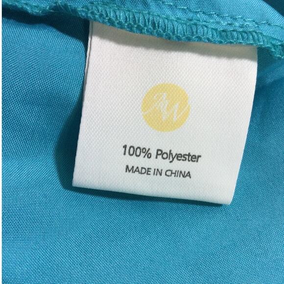 AW BRIDAL 10 L turquoise blue Leda homecoming cocktail party mini dress NEW B153 - Picture 8 of 9